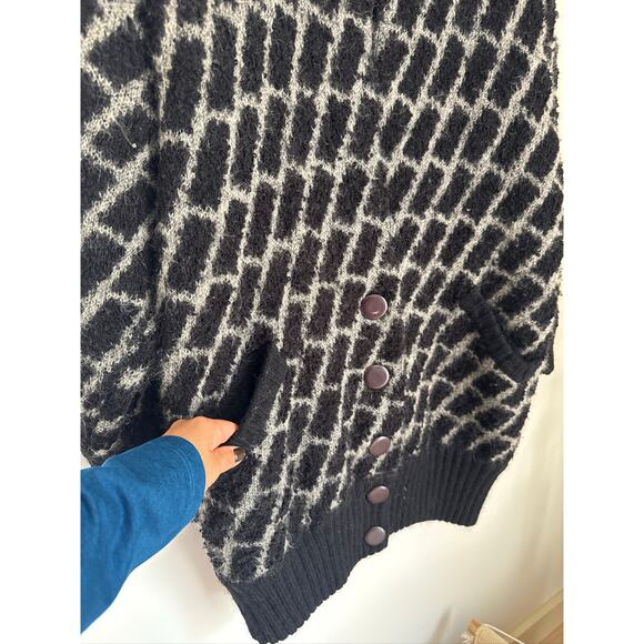 Vintage Marisa Christina Oversized Mohair-Blend Cardigan Midi Sweater - Picture 4 of 7